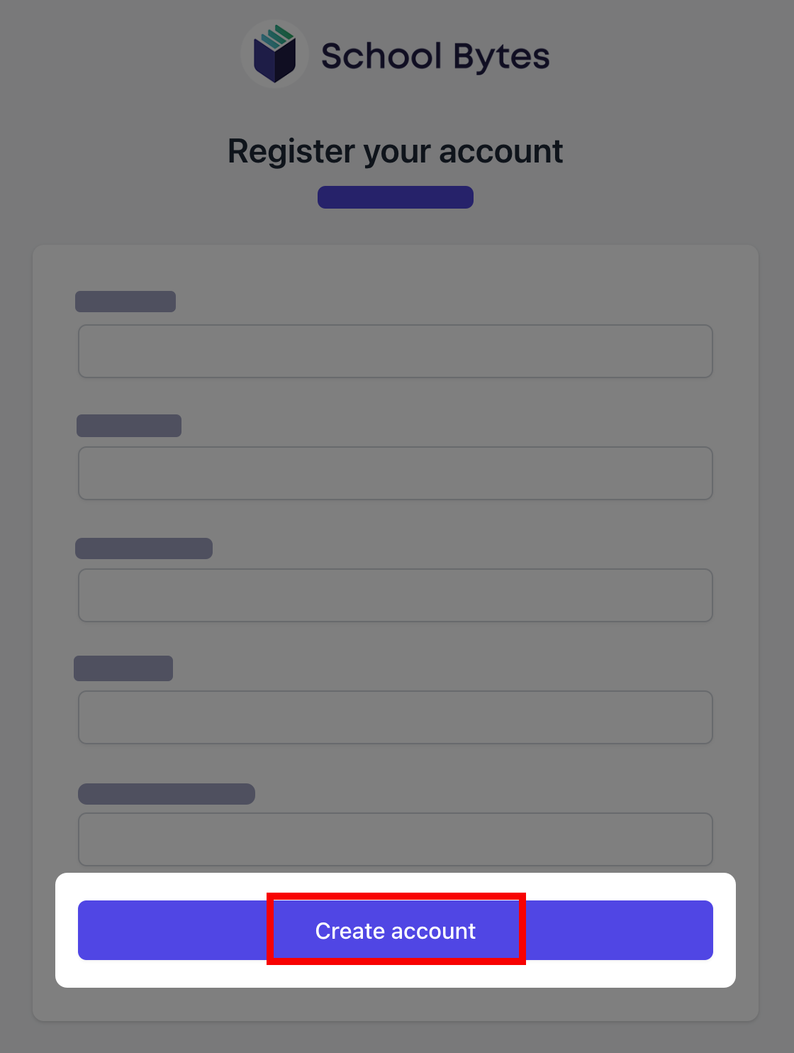Parent Portal - register an account - create account.png