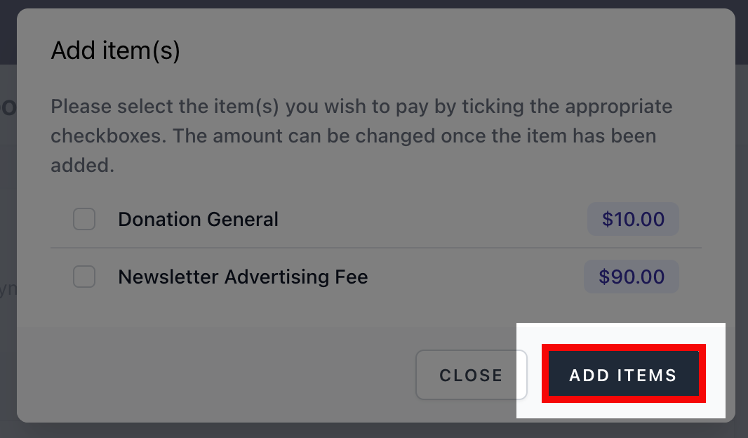 Student Finance - other payment portal - add item - add items.png