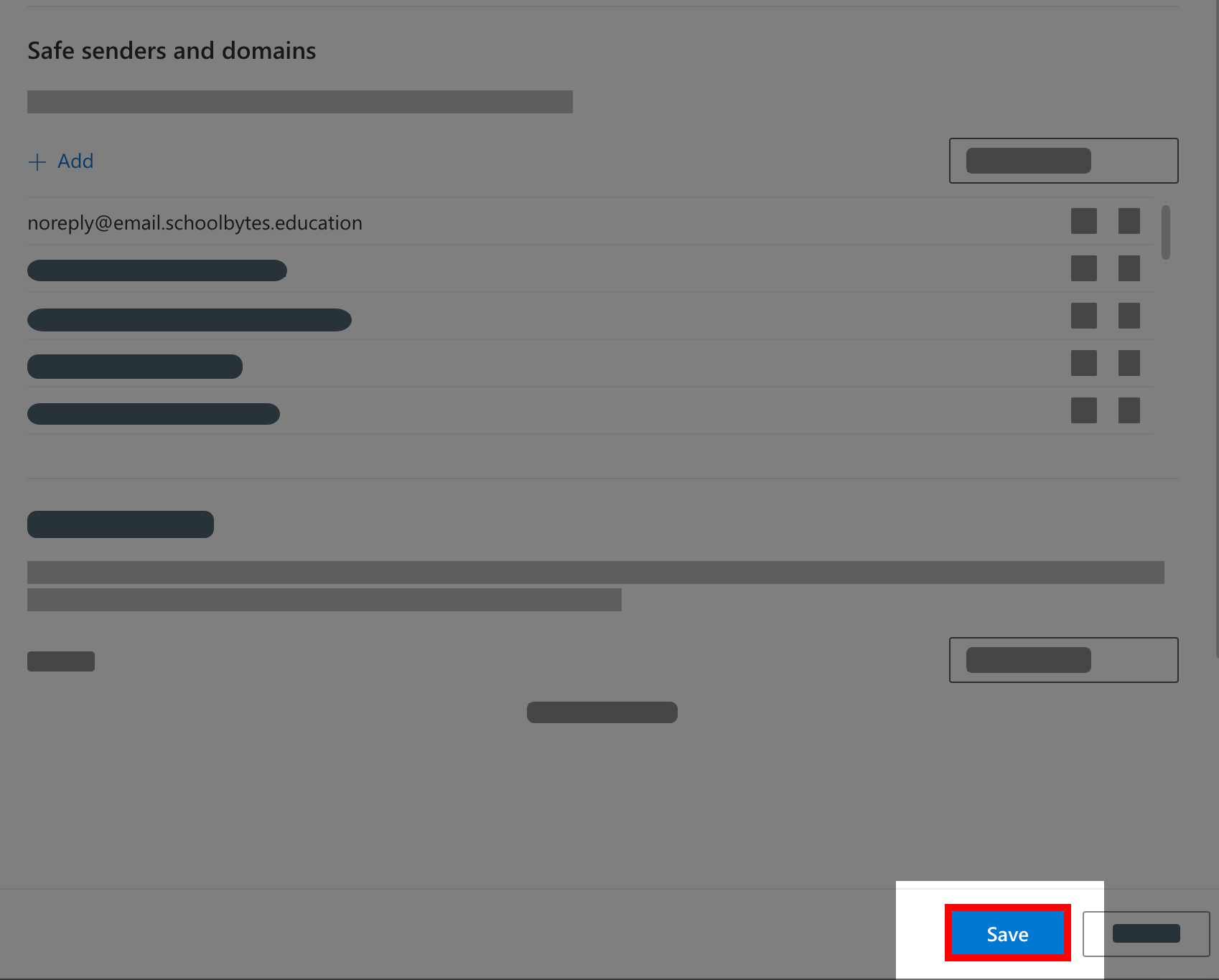 Random - safe senders and domains - add - save.png